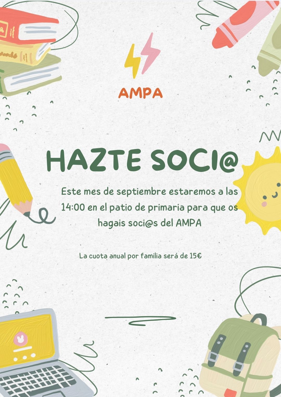 INSCRIPCIÓN AL AMPA 25-26